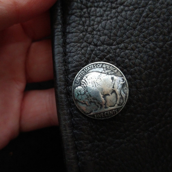 FOX CREEK LEATHER motorcycle vest lace up moto 50 (N6) - Picture 14 of 15